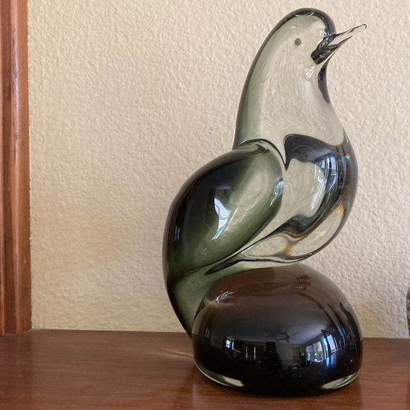 Large and heavy Murano glass Vintage artist bird statue - Picture 4 of 5